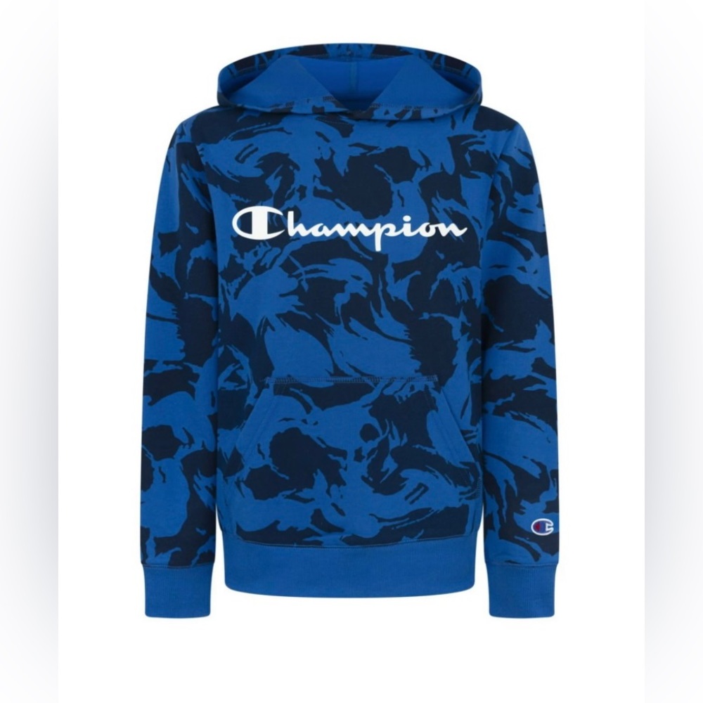 NWT Champion Toddler Boys Brush Stroke Camo Script Hoodie